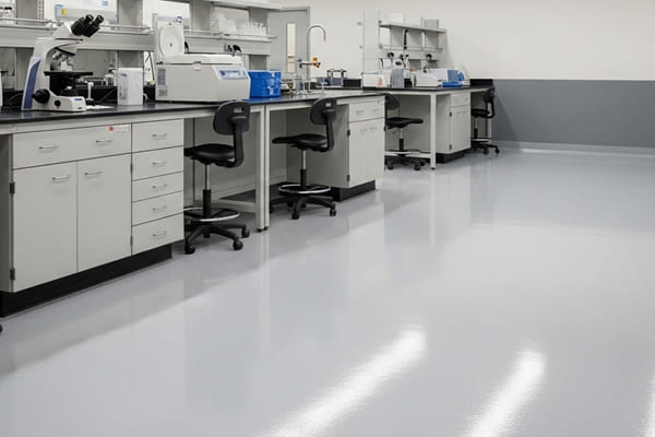 pintura piso poliuretano laboratório
