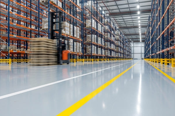revestimento epóxi para centros logísticos